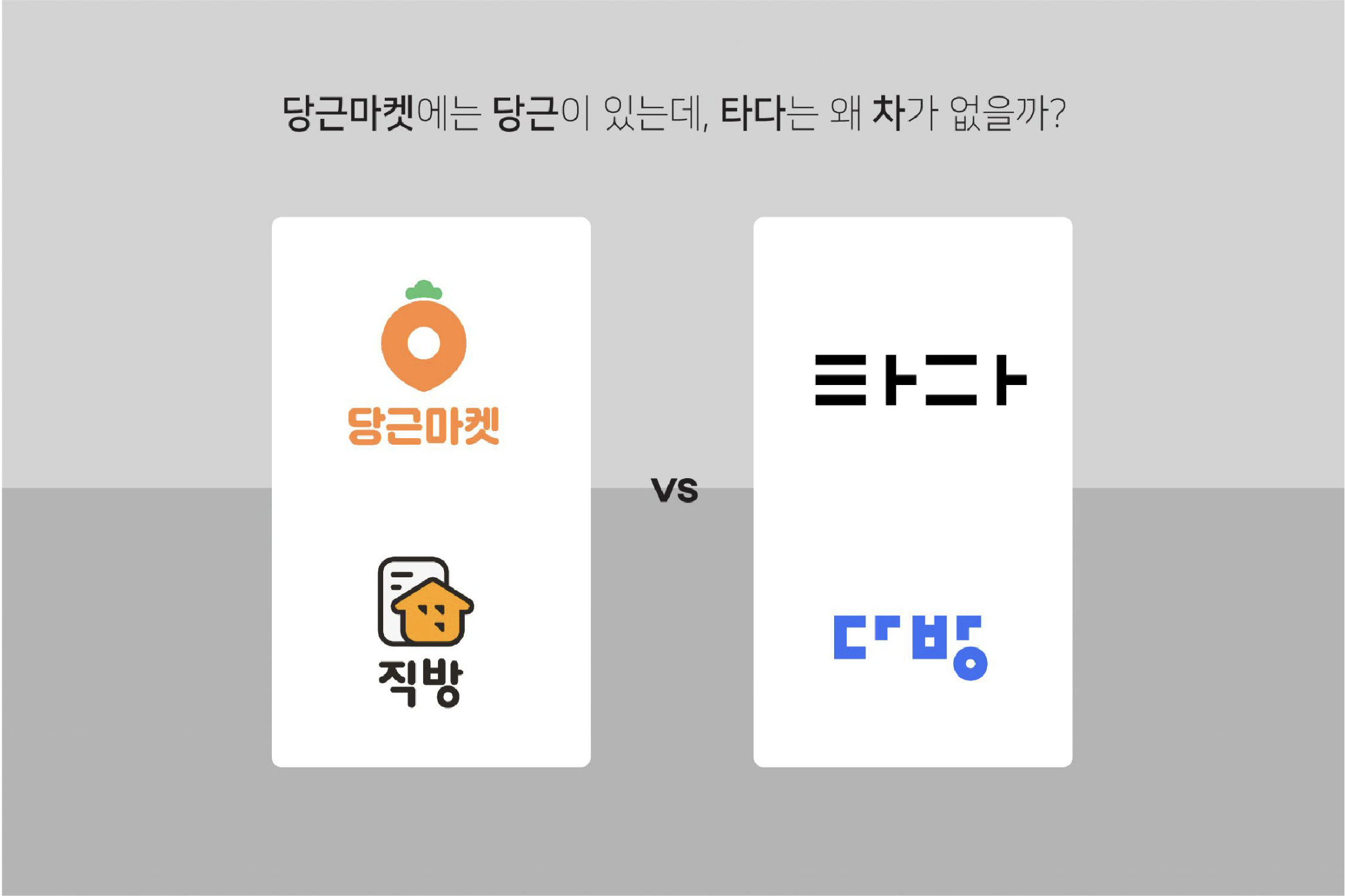 타다엔 왜 ‘차’가 없을까, 다방엔 왜 ‘방’이 안보일까?